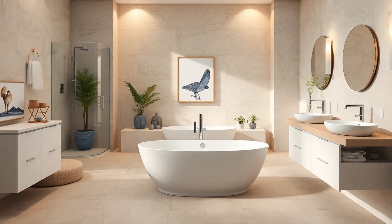 Erleben Sie erstklassige sonni sanitär Armaturen in einem stilvollen Badezimmer mit eleganter Einrichtung.