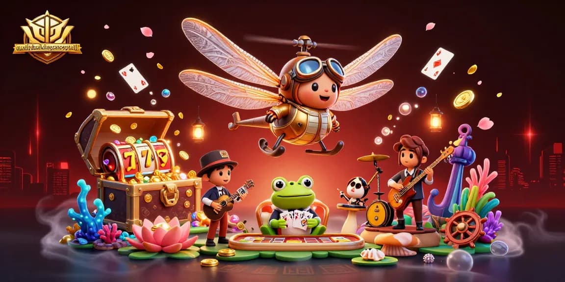 Experience the excitement of qualitybuildingconceptsllc with a vibrant casino scene featuring an aviator dragonfly.