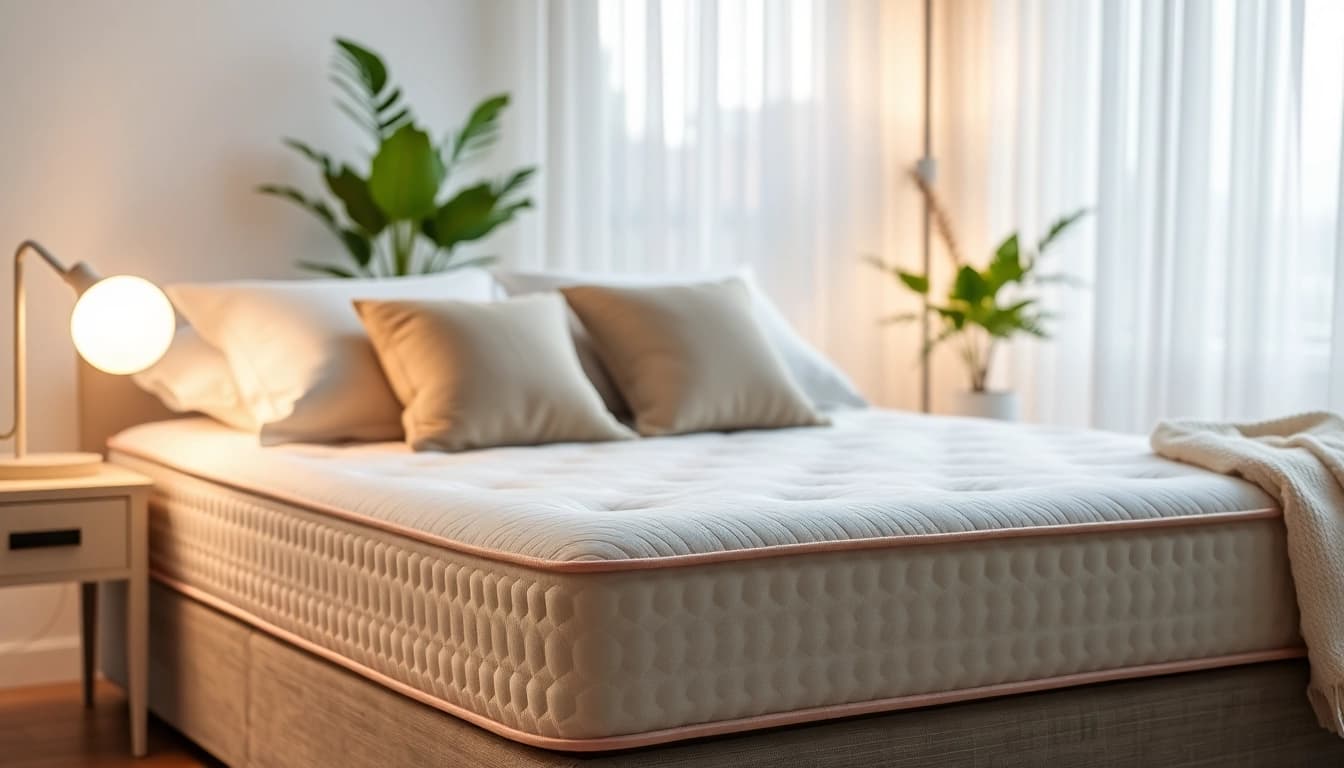 Experience ultimate comfort with this twin mattress showcased in a stylish bedroom.