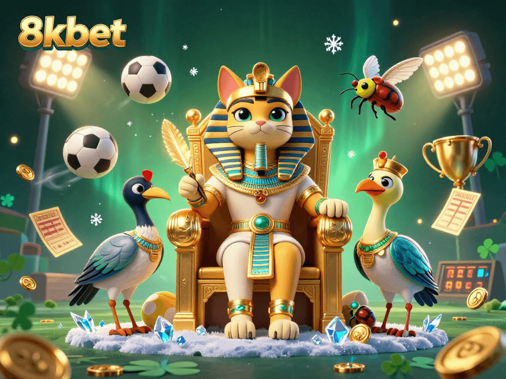 Engage with thrilling sports betting action at 8xbet's dynamic 3D casino scene.