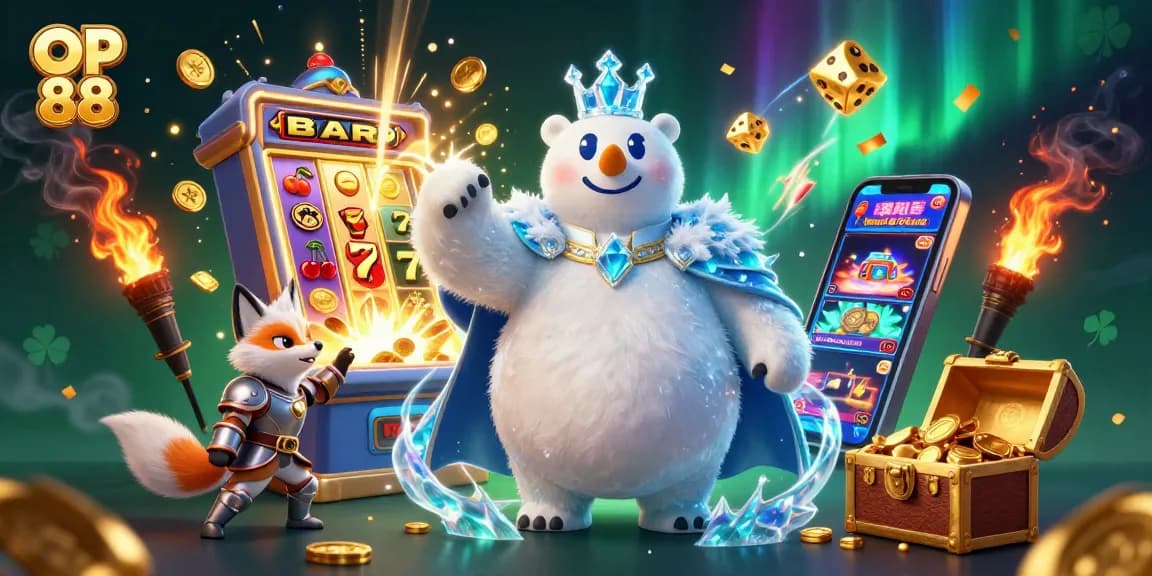 Experience thrilling jackpots and games at OP 88 with a vibrant 3D casino atmosphere.