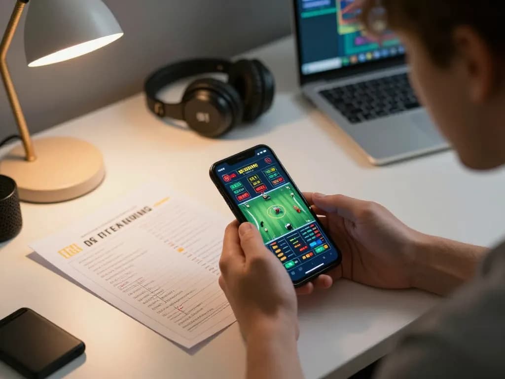 Place strategic bets on Net88 using a mobile device in a cozy home setting.