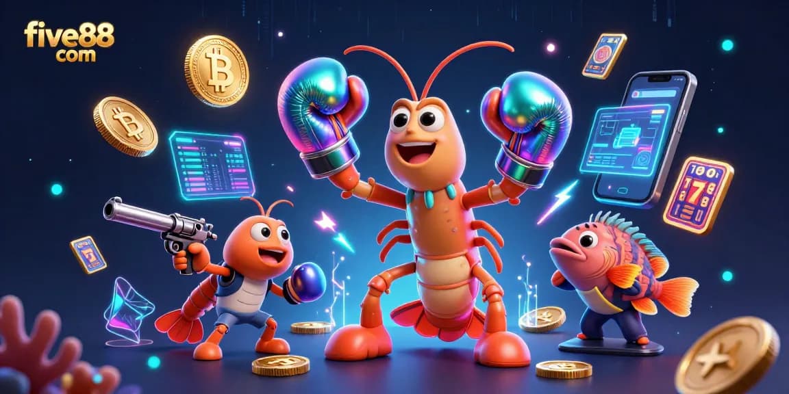 Experience thrilling gameplay with five88 com – a vibrant 3D cartoon casino scene bursting with action and excitement.