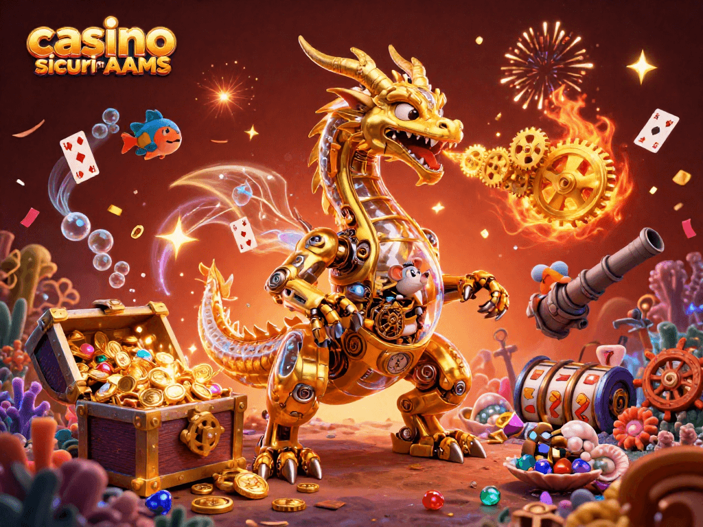 Vivi l'emozione del gioco con casino sicuri non AAMS e una straordinaria illustrazione 3D.