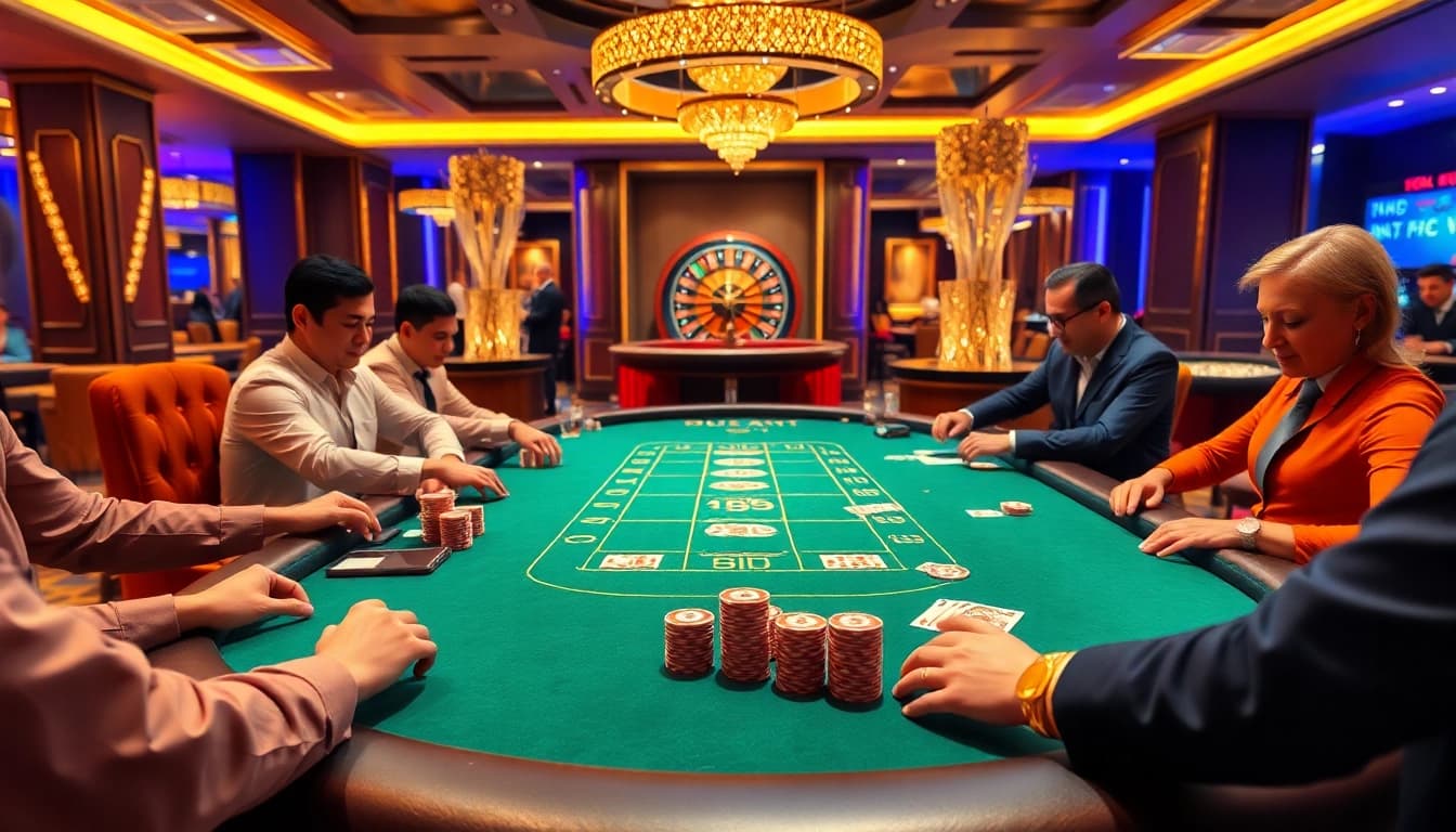 Tham gia poker với cược cao tại Nhà cái JD88, bàn casino sống động và những người chơi xuất sắc.