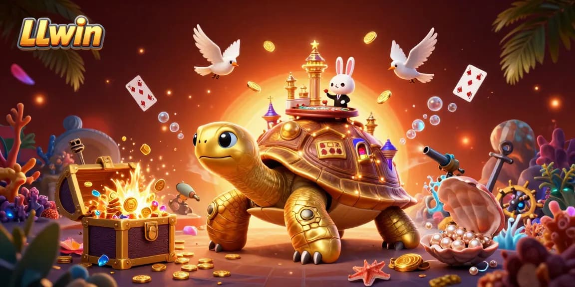 Experience thrilling winnings with LLwin in a vibrant 3D casino scene full of excitement.
