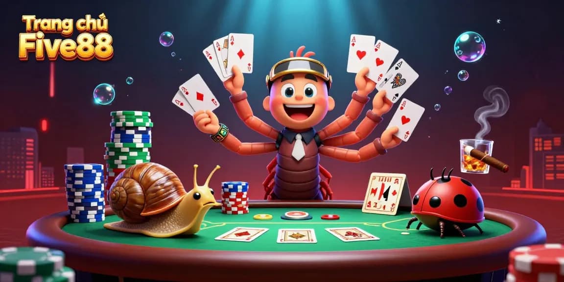 Experience dynamic gameplay at Trang chủ Five88 with a colorful dealer and thrilling casino action.
