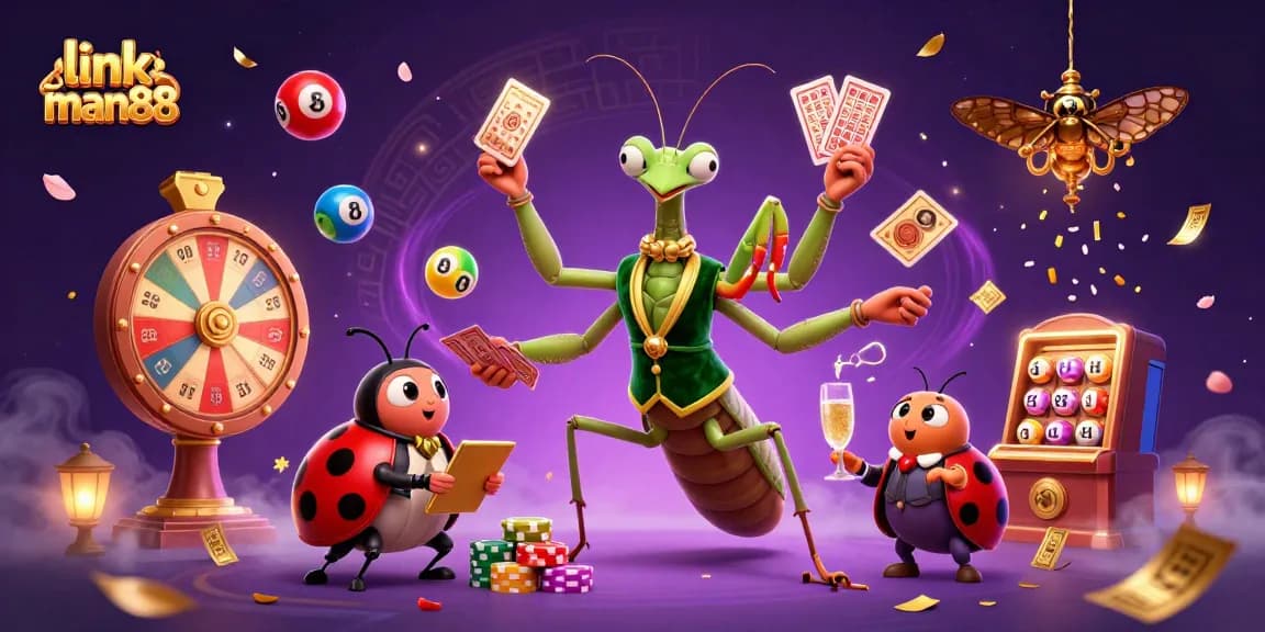 Experience thrilling action at link man88 with a vibrant casino scene featuring dynamic games and characters.