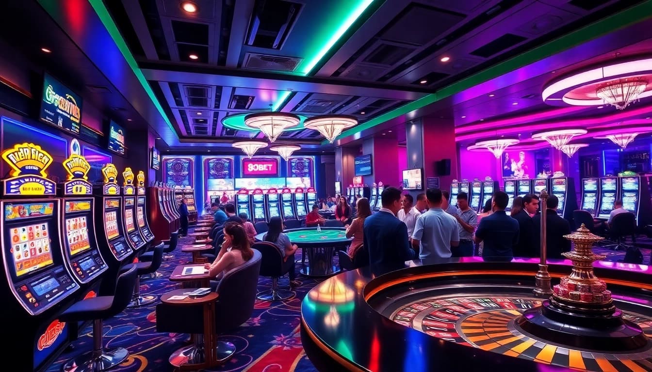 Experience the lively scene of trang chủ 88bet with players enjoying diverse gambling activities at the casino.
