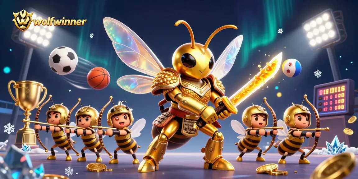 Experience the excitement of sports betting with the wolfwinner scene featuring dynamic illustrations.