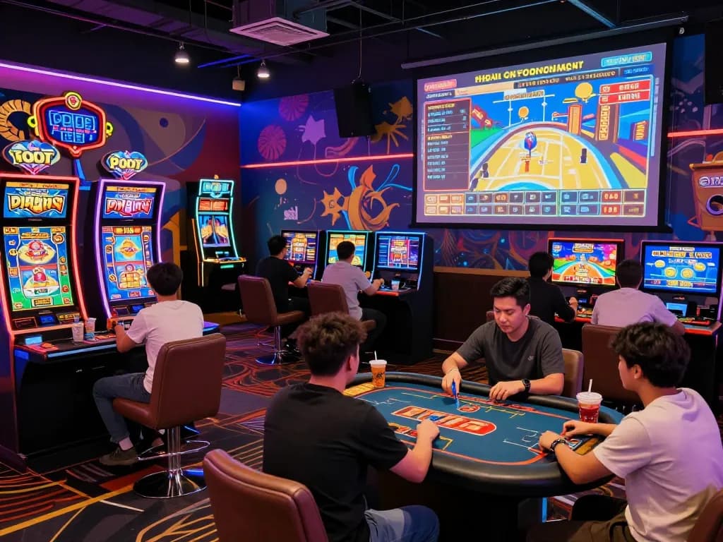 KO66 online gaming platform with diverse players enjoying vibrant casino games.