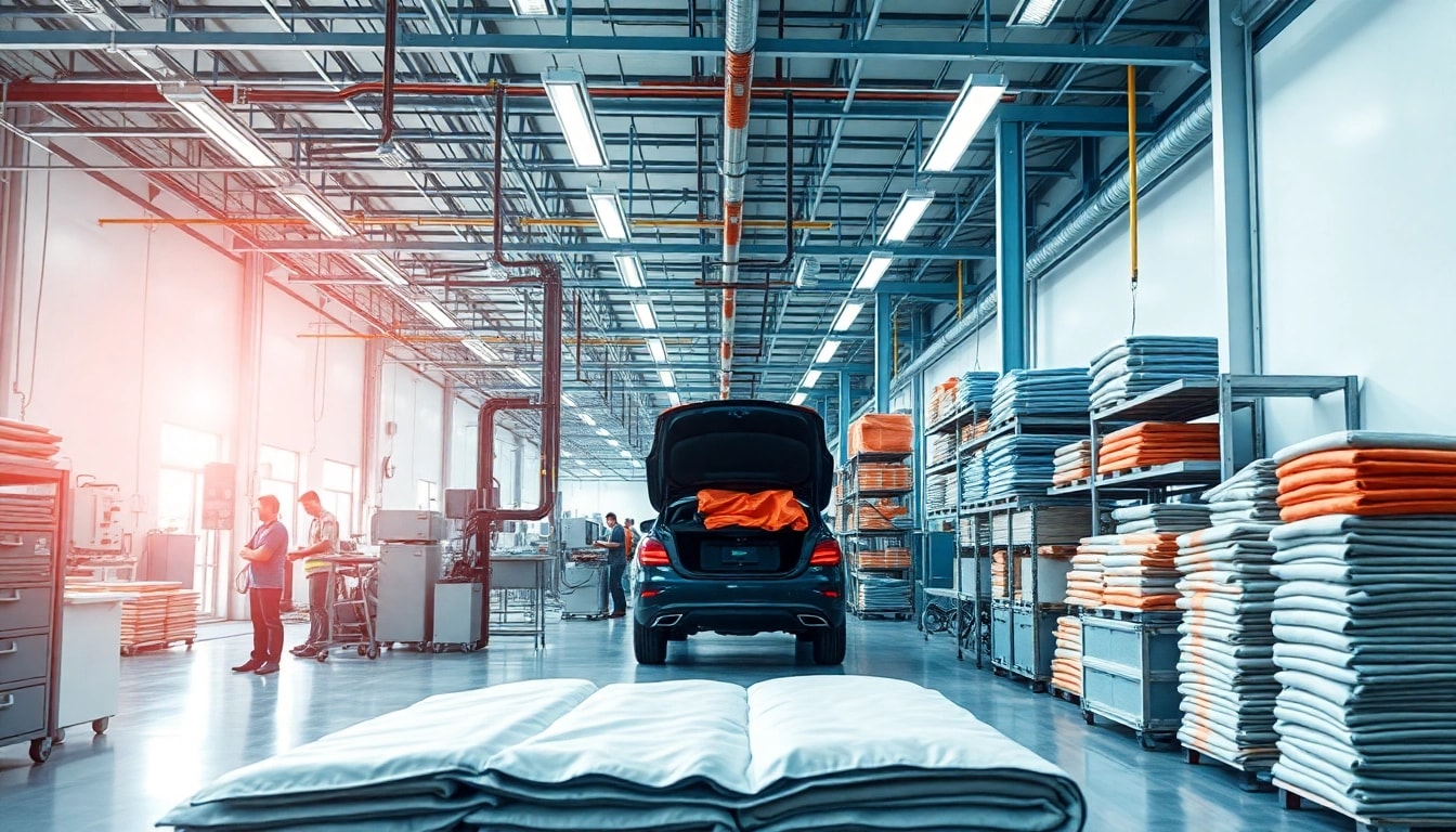 Explore innovative products at the car fire blanket factory emphasizing safety and manufacturing excellence.