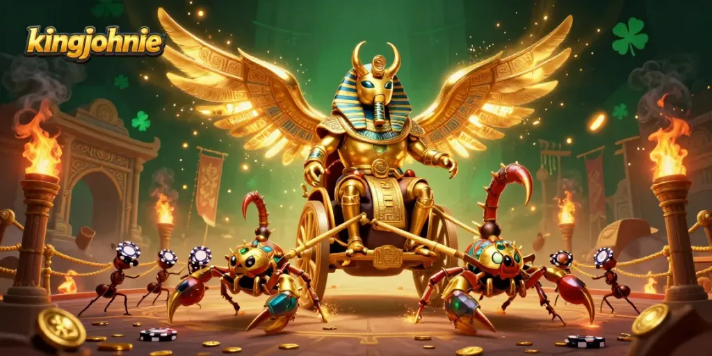 Win exciting jackpots at King Johnnie Casino with our unique 3D illustration.
