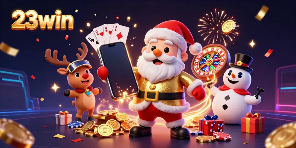 Experience the thrilling world of 23win's casino with vibrant characters and exciting gaming elements.