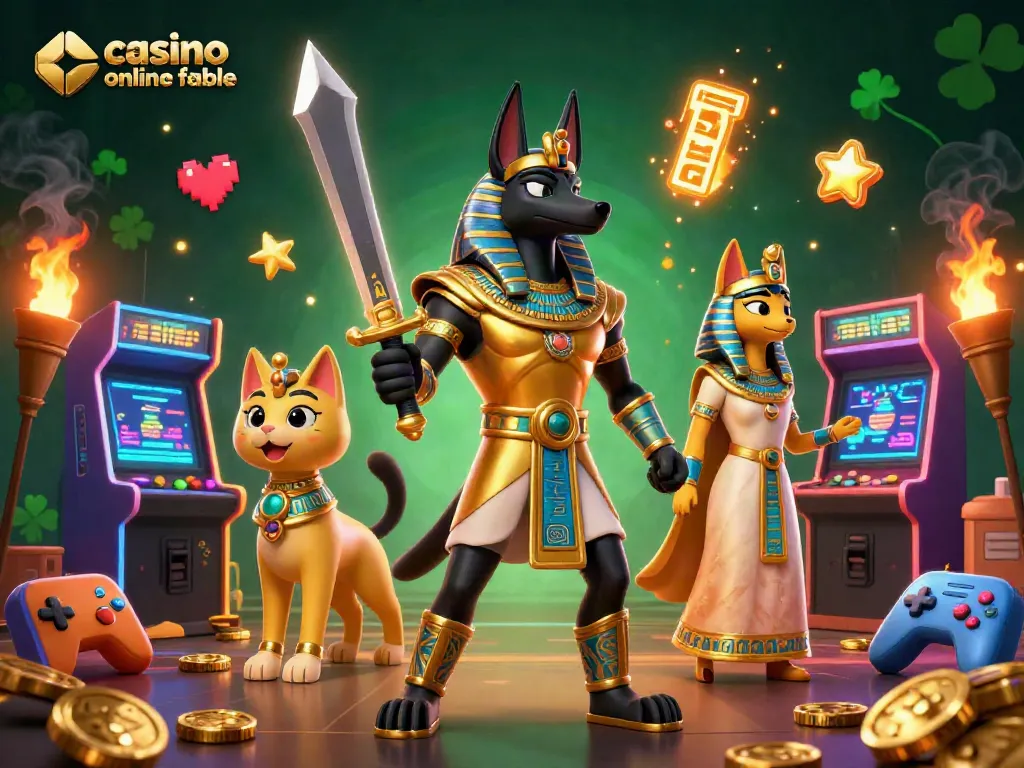 Juega en un casino online fiable y emocionante con Anubis y Bastet en un escenario lleno de acción.