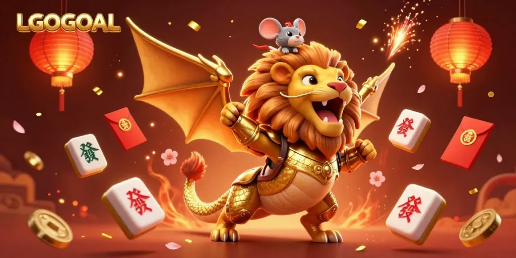 Engage with LGOGOAL's exciting gaming experience illustrated with dynamic casino elements.