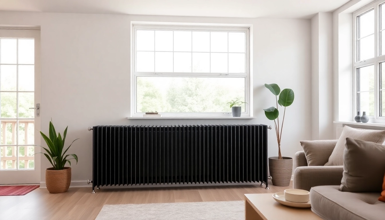 Heizkörper kaufen in modernem Raum mit stilvollem Design und natürlichem Licht.