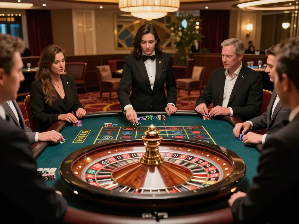 Watch players immerse in an exhilarating roulette game at luck8's live casino venue.