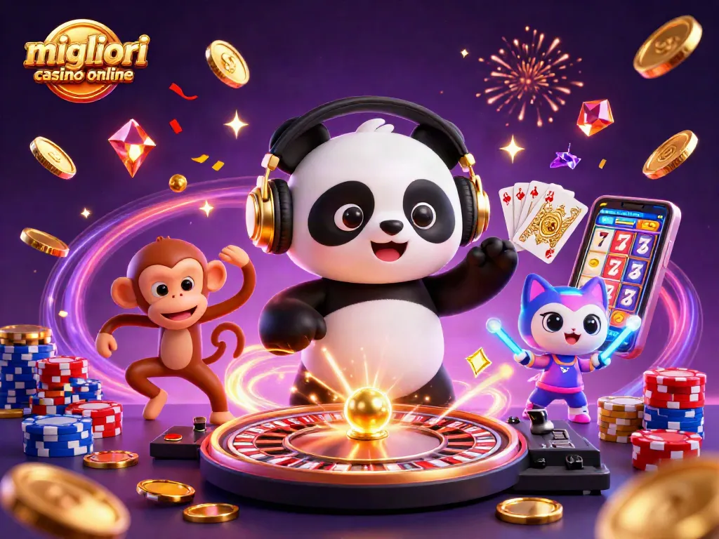 I migliori casino online Italia offrono divertimento con un panda DJ, un monkey ballerino e un gatto rave, esplodendo con giochi e premi.