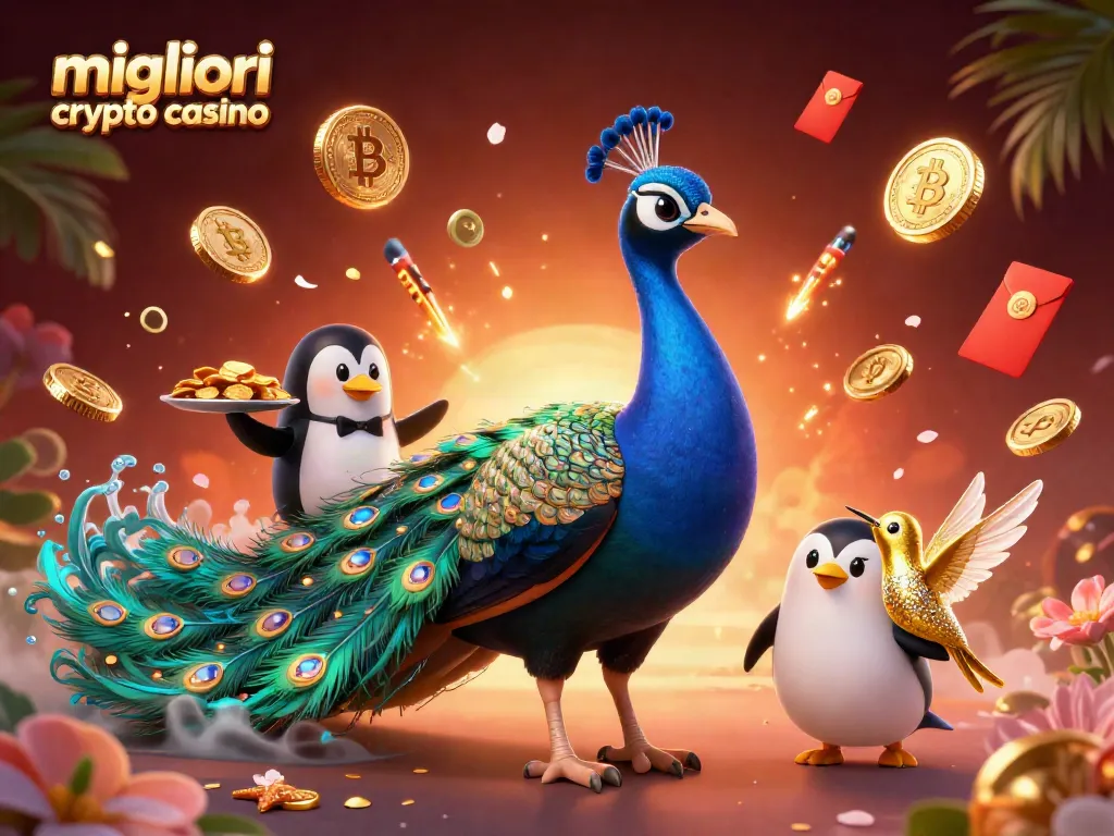 I migliori crypto casino ti sorprendono con un pavone aristocratico e un pinguino butler che portano chip dorate.