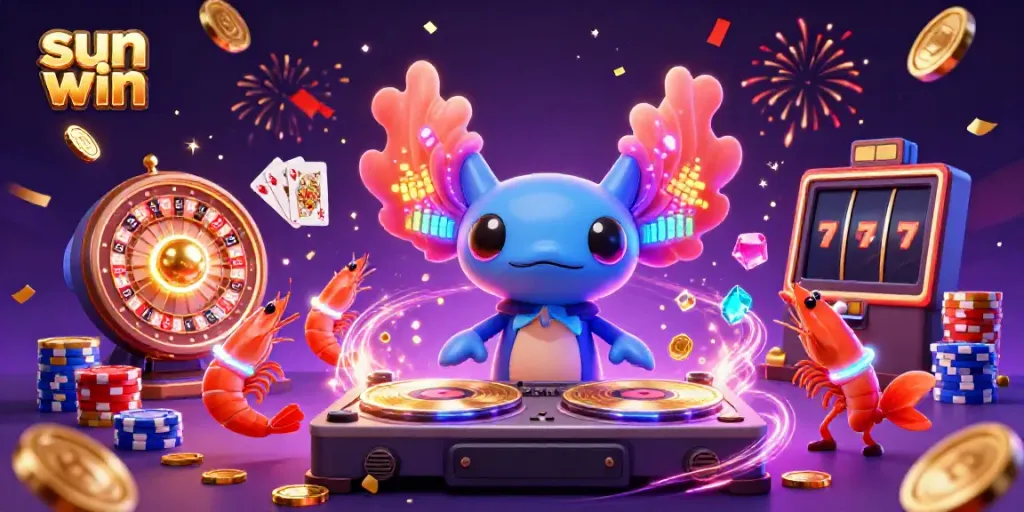 Experience the thrill of sun win with dynamic casino elements and vibrant underwater characters.
