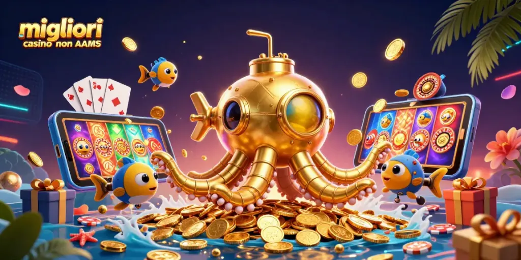 Gioca ai migliori casino non AAMS con ricche vincite in un'avventura sottomarina