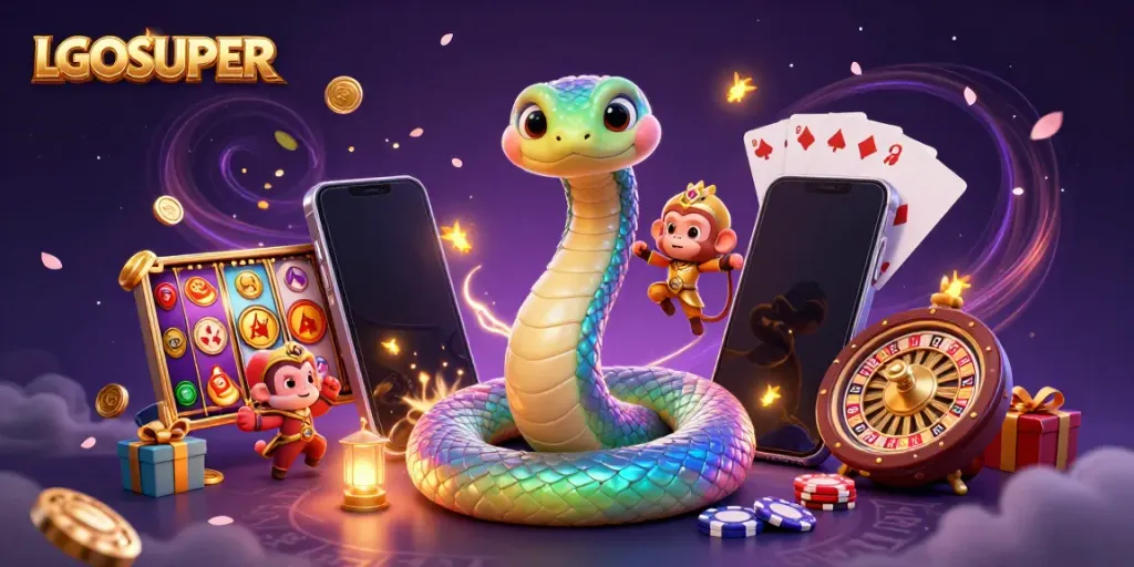Engage with LGOSUPER through vibrant gaming action featuring dazzling rewards and colorful characters.