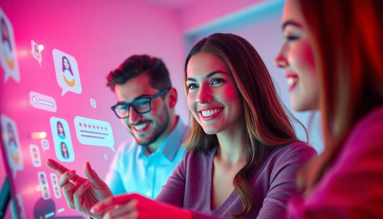 Engaging interface for porn chat AI featuring intimate avatars and digital chat elements.