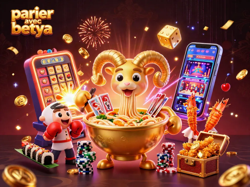 Engage in thrilling casino action and win big, parier avec betya with vibrant characters and gaming elements!