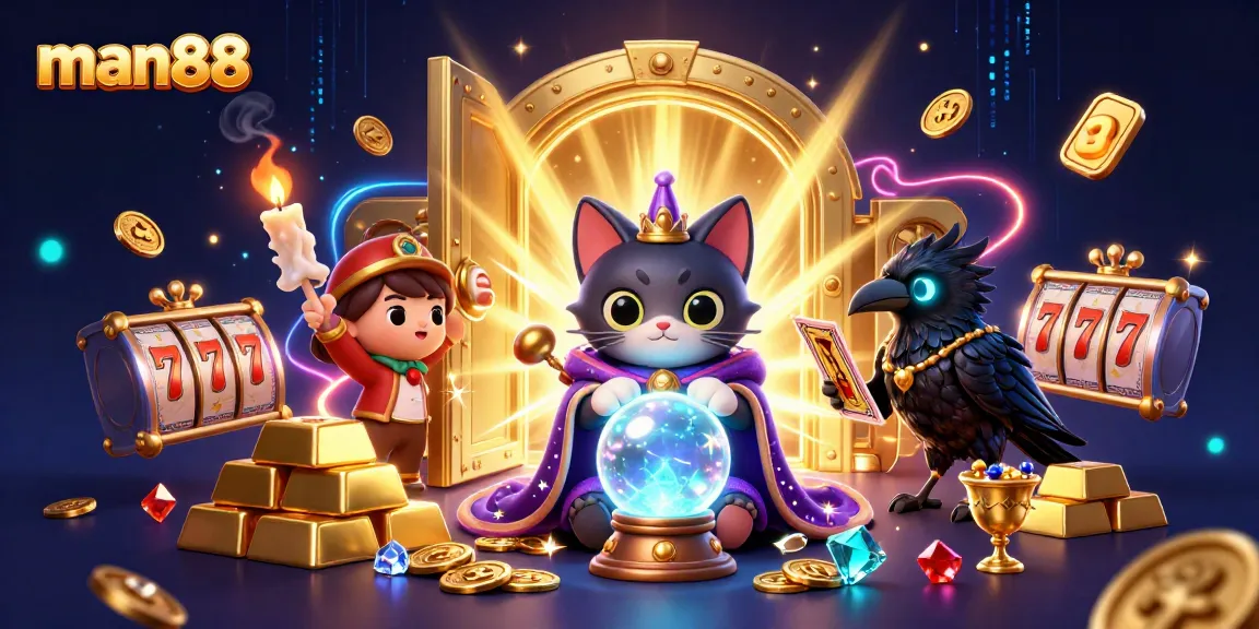 Engage with man88's enchanting casino experience featuring mystical characters and rich gaming elements.