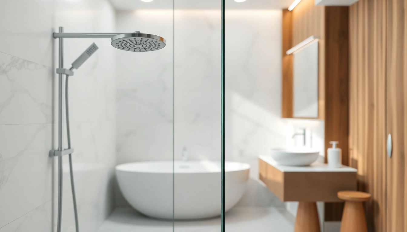 Anschauliche Darstellung von sonni sanitär Produkten in einem modernen Badezimmer mit eleganten Armaturen.