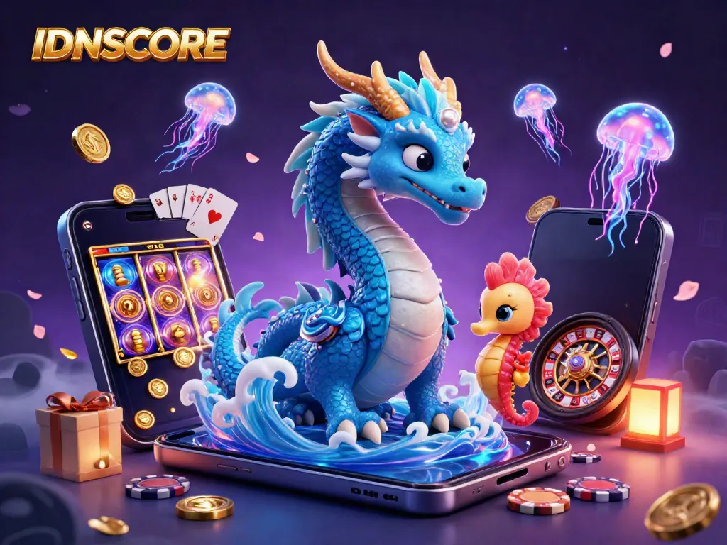 Experience the fun of IDNSCORE with a vibrant scene showcasing gaming excitement.
