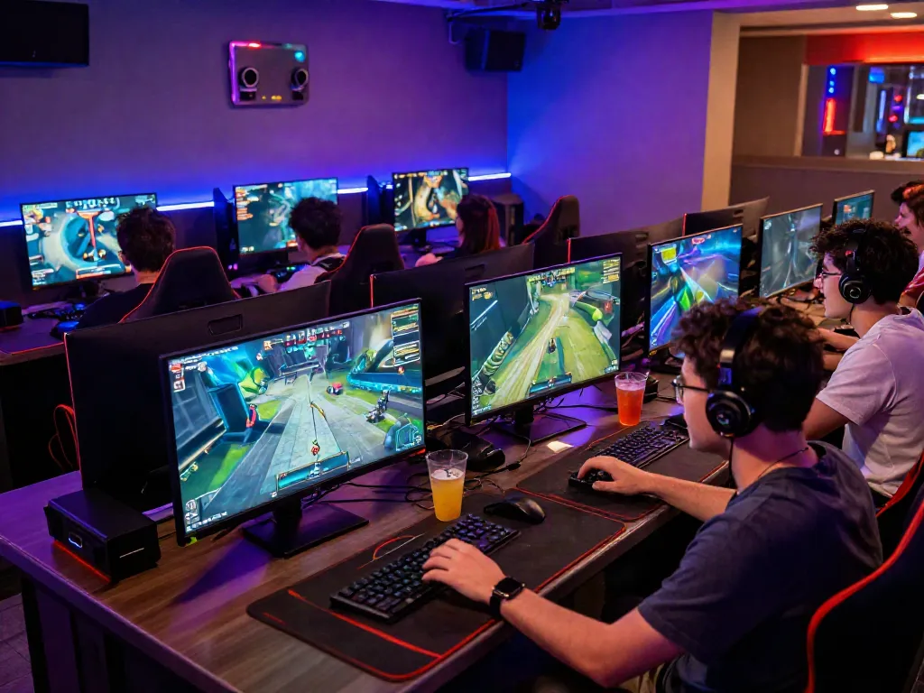 Exciting gaming lounge with friends enjoying the bro138 link experience through multiplayer sessions.