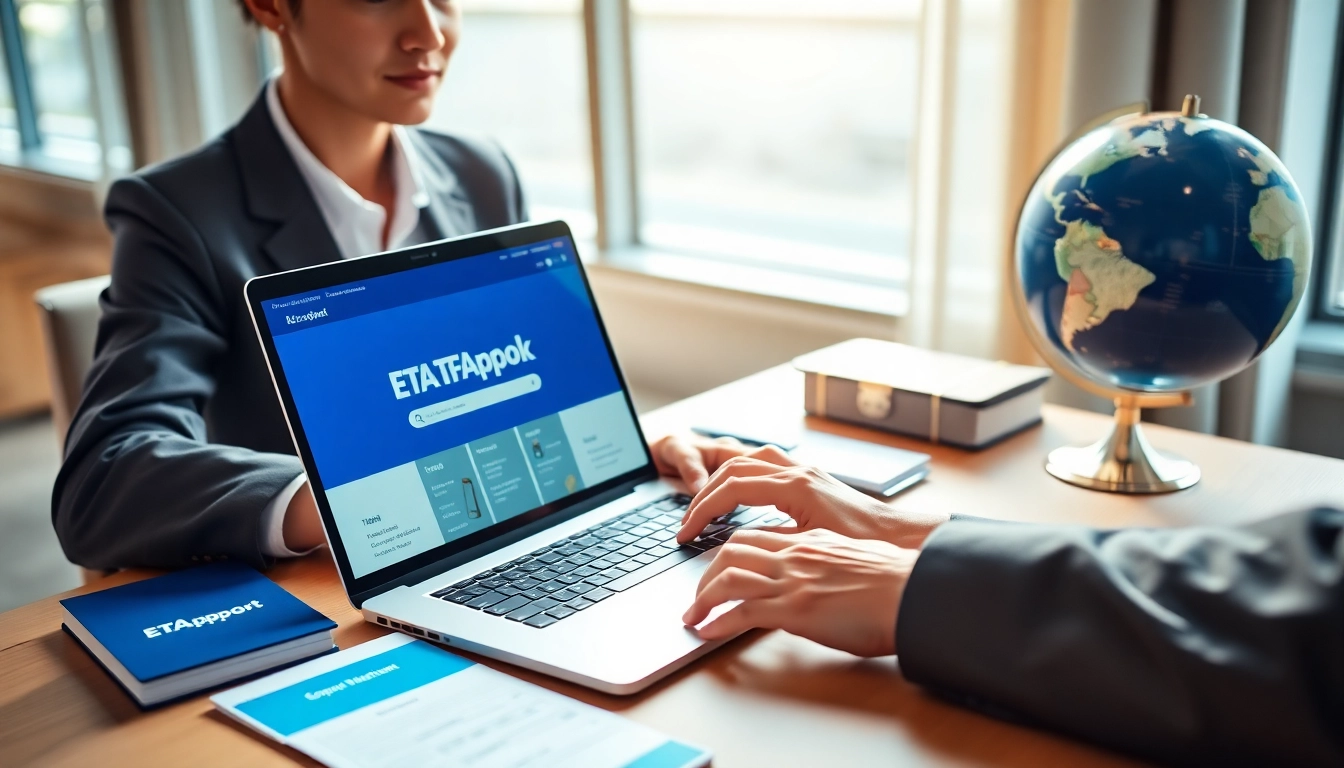 Complete the eta application uk process efficiently with a focused individual at work.