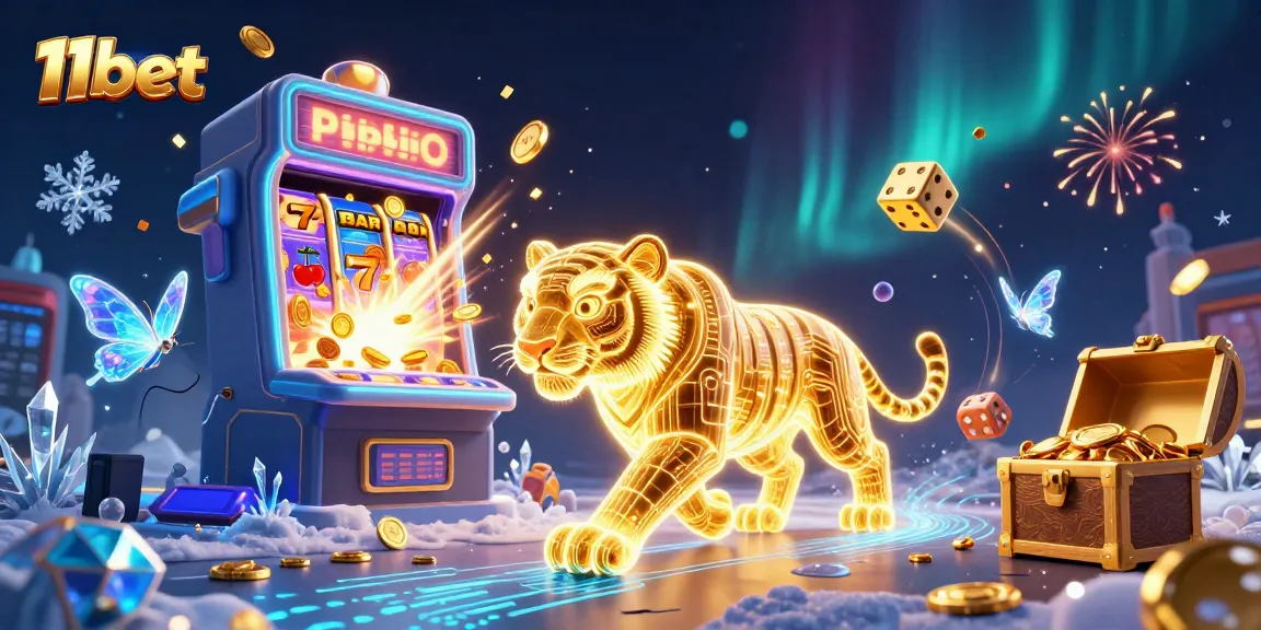 Play exciting casino games at 11bet with immersive digital graphics and vibrant winning elements.