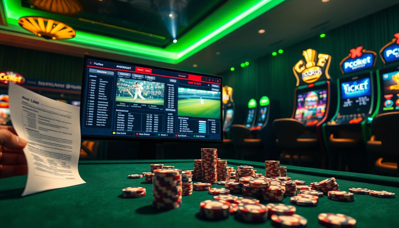 Experience thrilling cricket betting at Crickex with vibrant casino graphics and live odds.