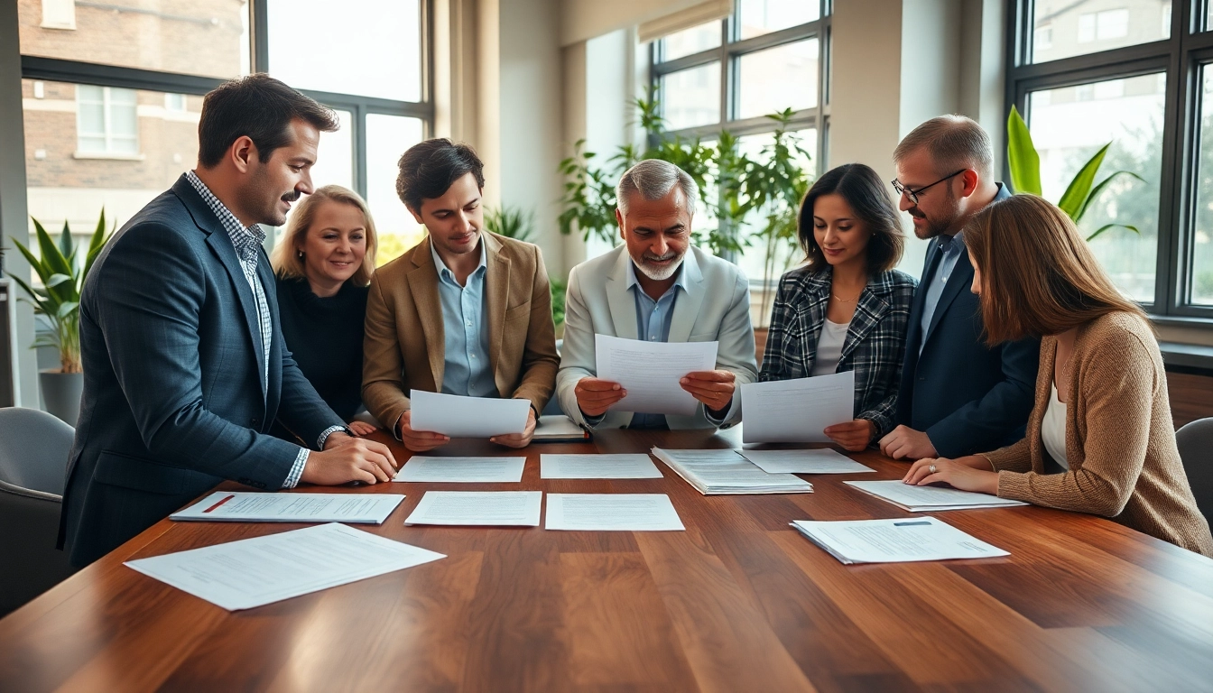 Engaging discussion on Estate Planning documents in a professional office setting.