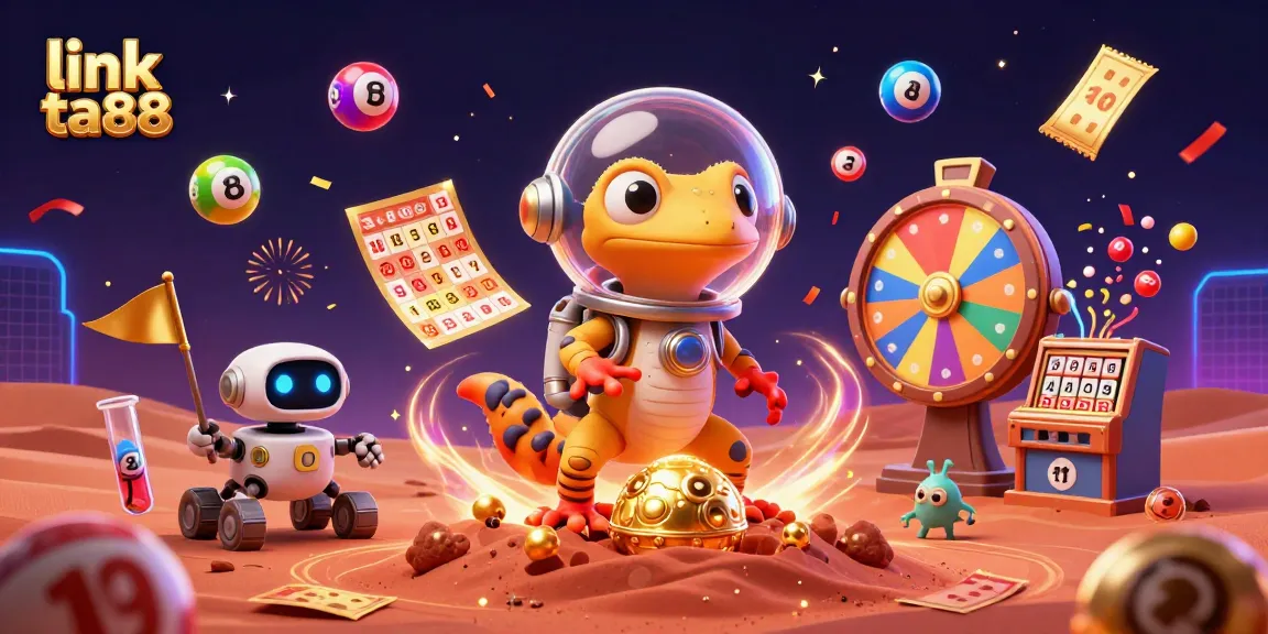Join the excitement of link ta88 with the Martian gecko exploring a golden casino.