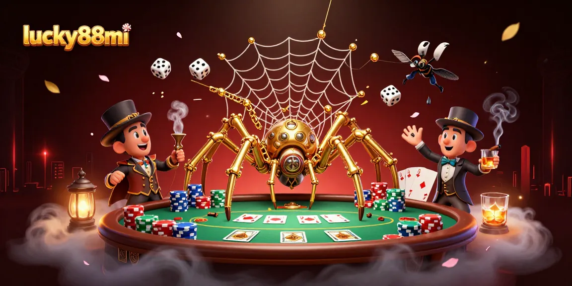 Experience exciting gameplay at lucky88mi with a vibrant steampunk casino scene filled with action.