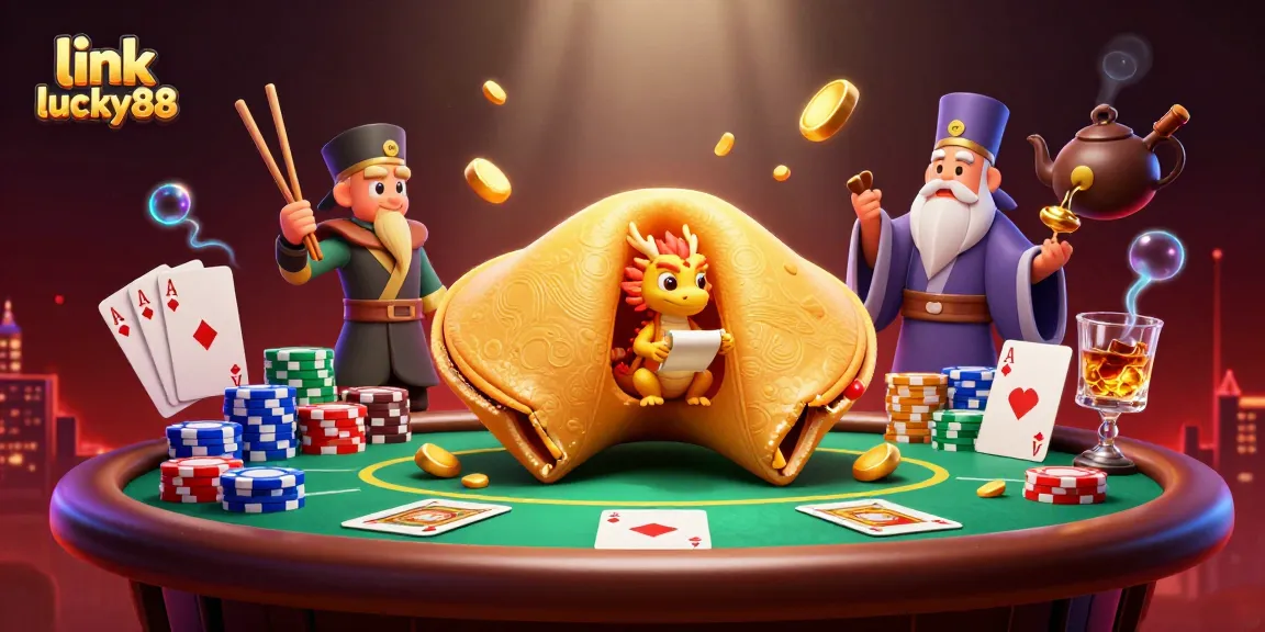 Experience the action and excitement of link lucky88 at a vibrant casino scene filled with fortune.