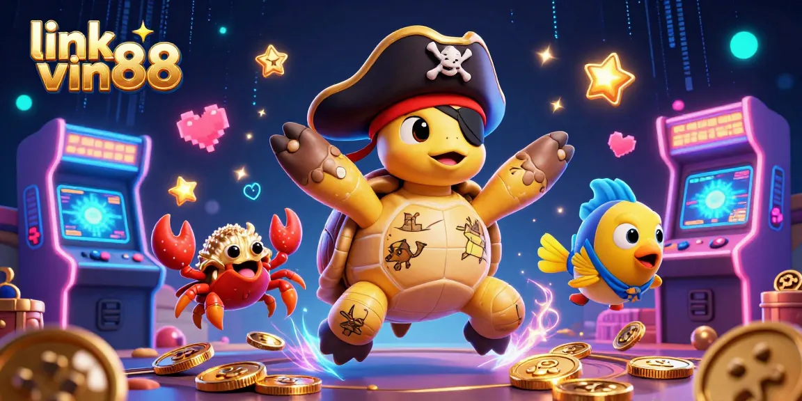 Engage with thrilling slot games at link vin88, featuring vibrant characters and arcade-style elements.