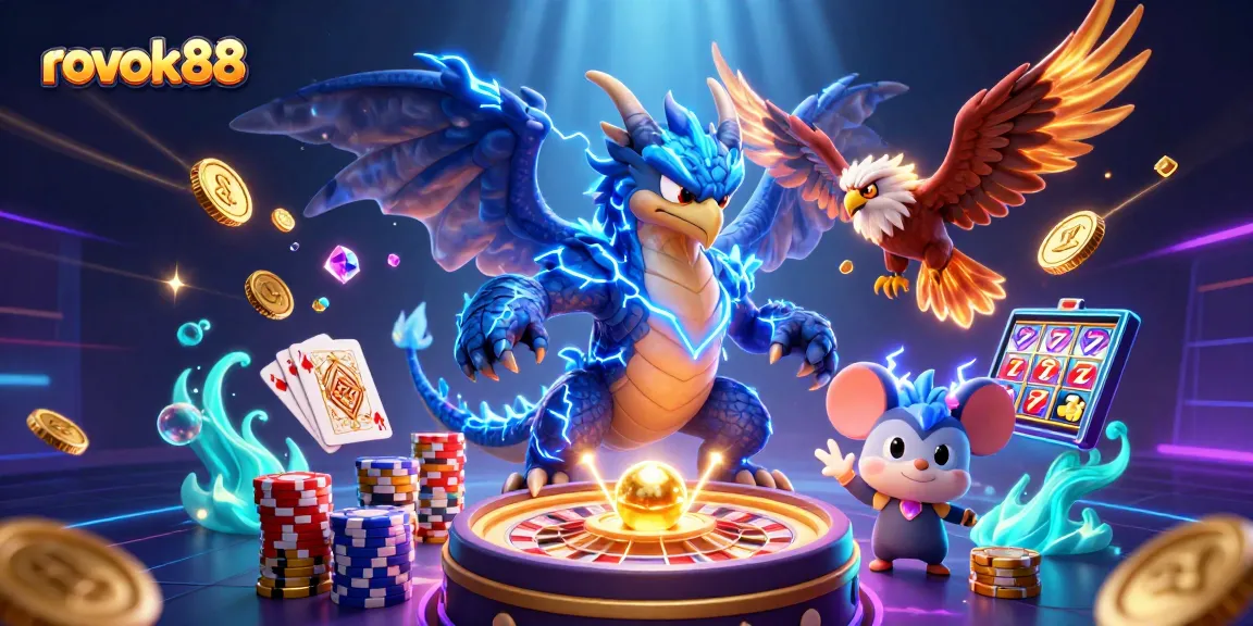 Experience rokok88's electrifying world of gaming with dynamic characters and casino elements.