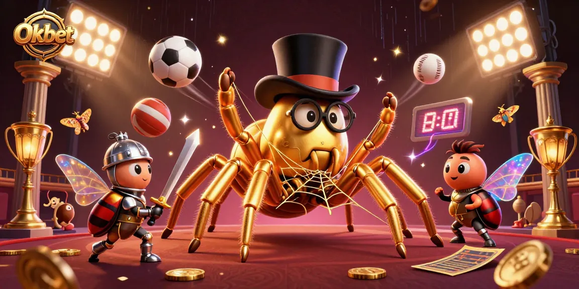 Oxbet features a golden tarantula and beetle knight in a vibrant, dynamic casino scene.