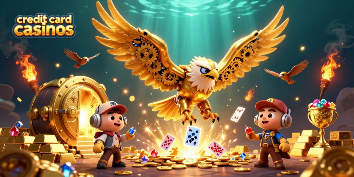 Experience thrilling gameplay at credit card casinos with dazzling treasures and holographic cards
